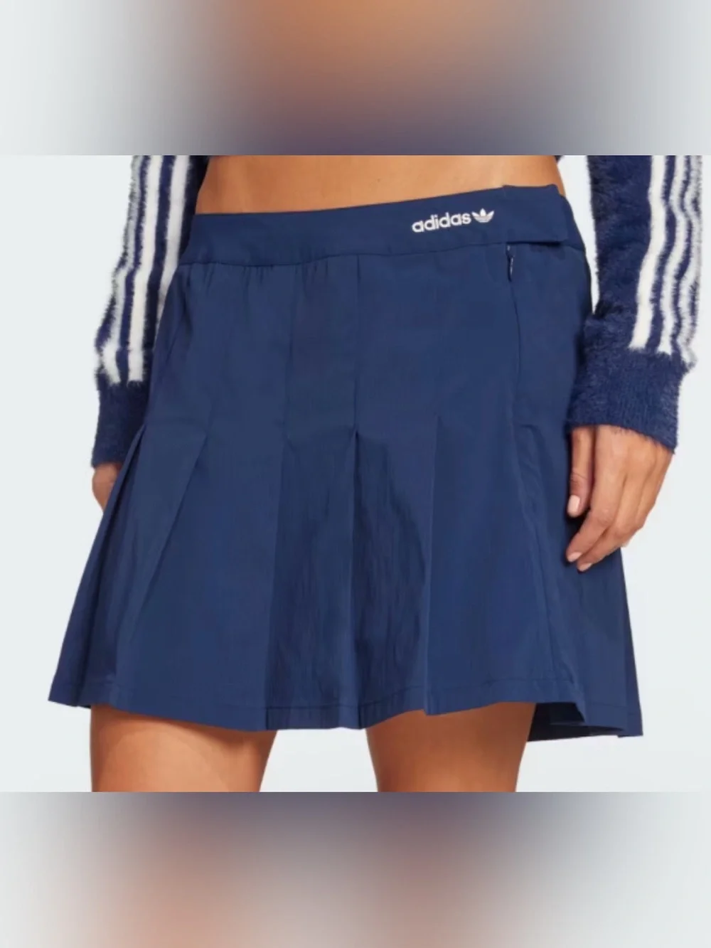 adidas Deep Navy Circle Skater Skirt